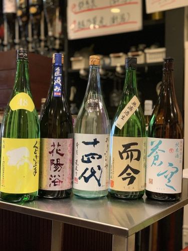 Carefully selected sake all-you-can-drink course