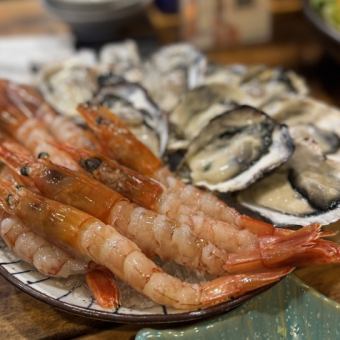 貝出汁で食べる！牡蠣と海老しゃぶしゃぶコース飲み放題付き！