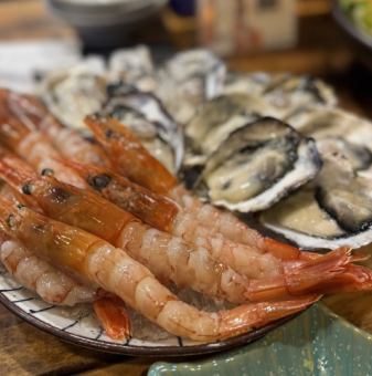 貝出汁で食べる！牡蠣と海老しゃぶしゃぶコース飲み放題付き！