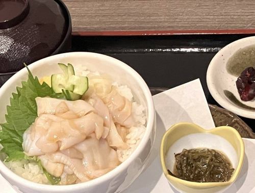 白つぶ漬け丼