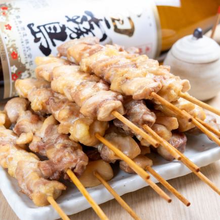 【宴コース】出汁巻き・焼き鳥・手羽先・カマ焼きなど全10品飲み放題付4000円⇒3000円