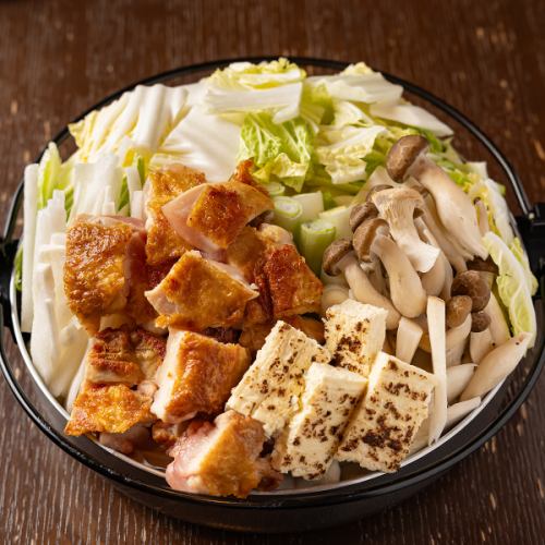 【絶品！鶏すき焼き】柔らかく弾力のある鶏のお肉×出汁が染み渡る至福の割下×自家製塩ポンズでサッパリ！