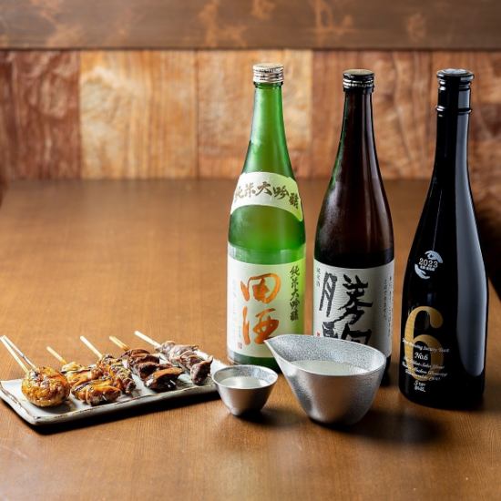 串焼きと日本酒のペアリングを楽しむ♪