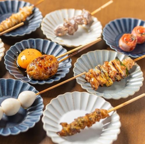 バラエティ豊かな串焼き
