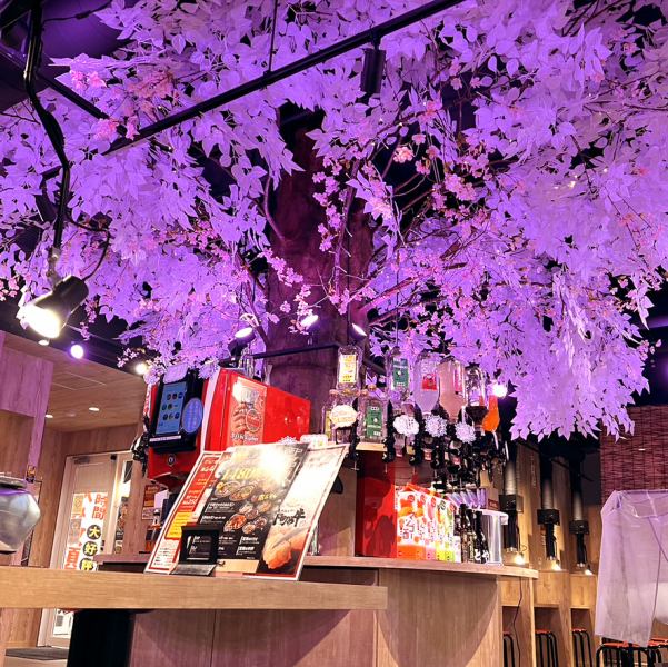 お花見ができる焼肉酒場　【飲み放題が480円！】栄エリア最安値の60分480円のセル飲み放題で気軽に飲みにおこし下さい！活気のある清潔な店内で美味しいお肉とお酒を心行くままお楽しみくださいね☆　会社帰りのご利用にもおすすめです！