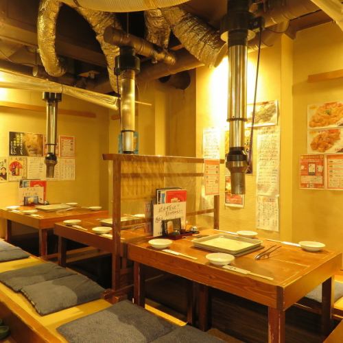 The horigotatsu tatami room in the back is perfect for banquets.