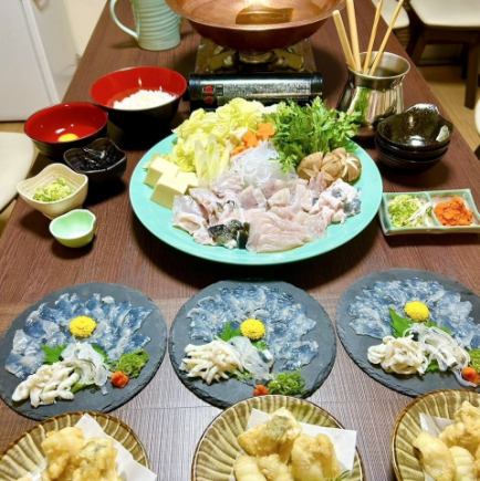 泳ぎとらふぐのてっちりコース　4,980円(税込)