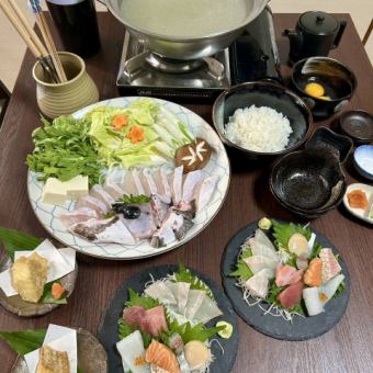 【冬季限定】クエ鍋コース一人前 6980円(税込)