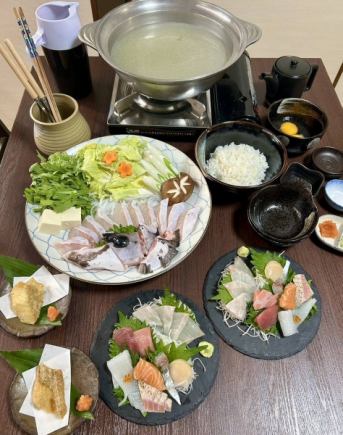 【冬季限定】クエ鍋コース一人前 6980円(税込)