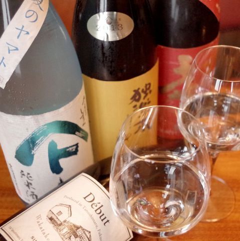 “イタリアンに合う”全国から集めた珍しい銘酒や日本酒が多数！