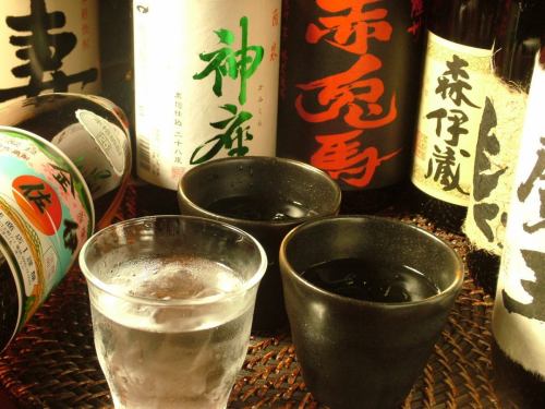 厳選銘柄焼酎とこだわりの日本酒を多数揃えてます！