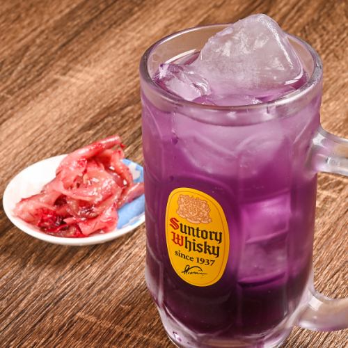 店主特製のZAKIハイと濃厚抹茶