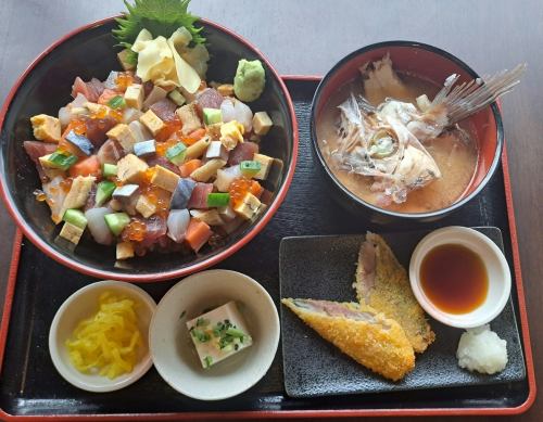10食限定！バラちらし&半生アジフライセット