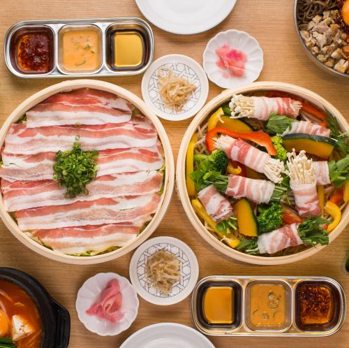蒸しサム付★食べ飲み放題
