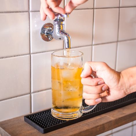 [As much as you like of what you like! All-you-can-drink from the tap] Our shop also offers the popular "all-you-can-drink from the tap" system! You don't have to worry about ordering or timing your refills! You can enjoy your drinks whenever you like! If you pour it yourself, it tastes twice as good! Please enjoy it ◎