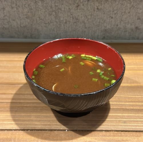 あさりの赤だし