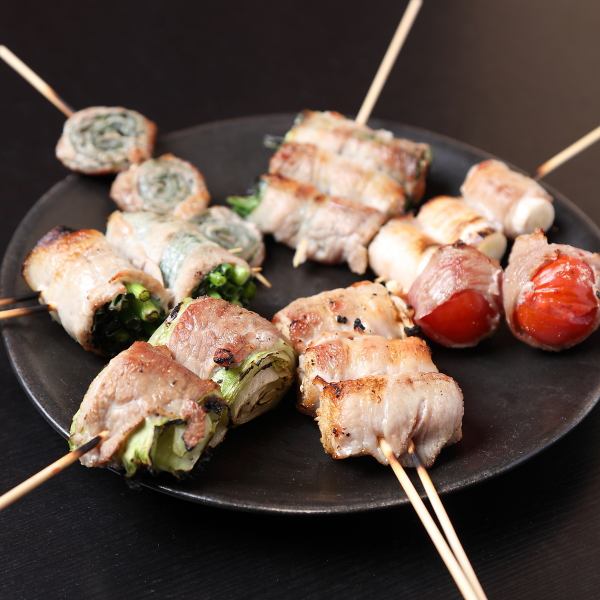 【当店自慢】野菜の肉巻き