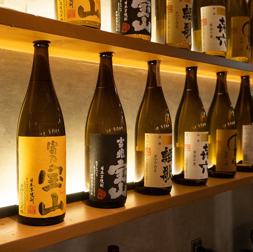 ＜独自ルートの厳選日本酒と海鮮が自慢