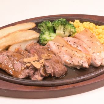 Cut sirloin steak & fatty pork salt sauce