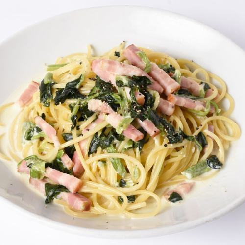 Bacon and spinach cream (M)