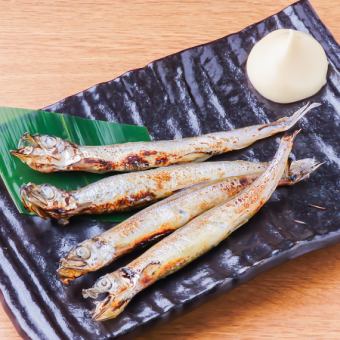 ししゃも炙り焼き/スルメイカ炙り焼き