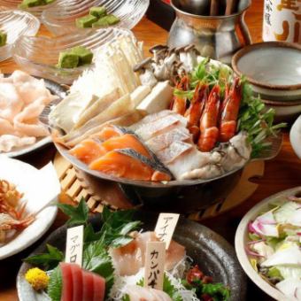 "Shun Nabe Course" 10 dishes including tuna cutlet, 3 hours of all-you-can-drink, 7500 yen ⇒ 6500 yen ※Year-end regulations apply