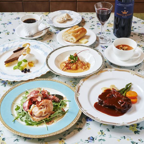 【記念日に最適】活きオマール海老を丸ごと一匹！老舗の技が光る贅沢なおまかせBコース