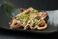 イカとエリンギの照り焼き