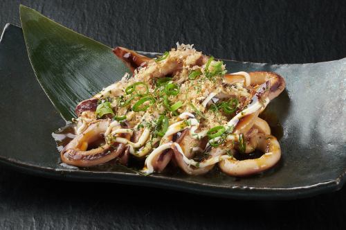 イカとエリンギの照り焼き