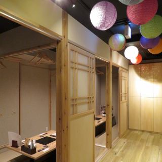 掘りごたつでゆっくりおくつろぎいただけます♪最大40名のご宴会が可能◎大人数でのご宴会も当店にお任せください！旬の食材を存分にお楽しみ頂きながら、落ち着きのある完全個室でごゆるりと！！素敵な時間をお過ごしください。