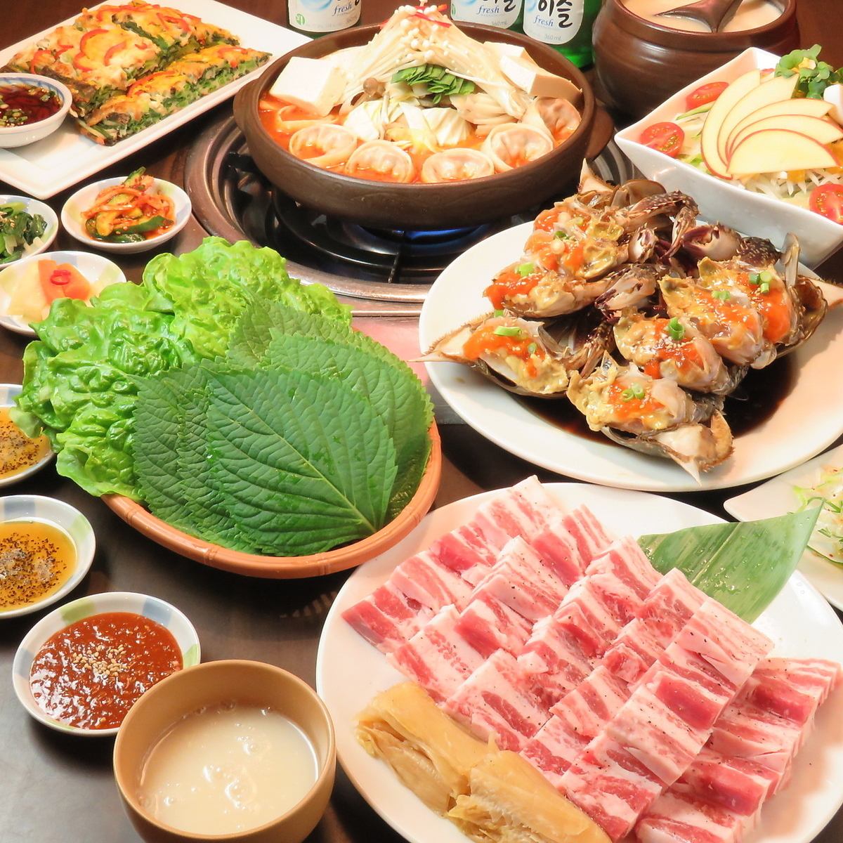한국에서 '음식의 도시'라고 말한 본고장의 한국요리를 애정 담아 만들고 있습니다.
