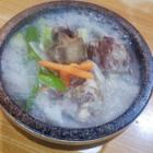 Stone-grilled oxtail soup