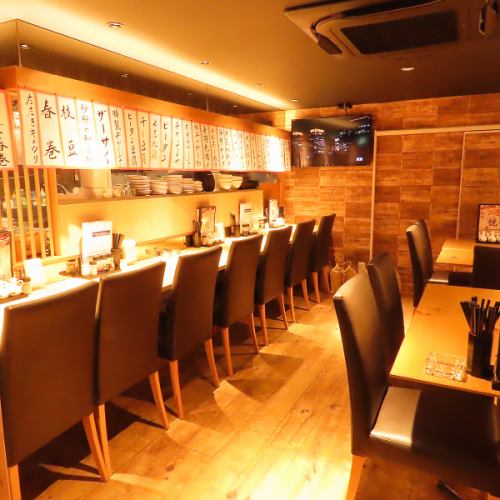 1名様からご利用も可能◎カウンター席もご用意。[静岡/中華/女子会/記念日/居酒屋/宴会/飲み放題/酒/肉/会社宴会/女子会/二次会/誕生日/サク飲み]