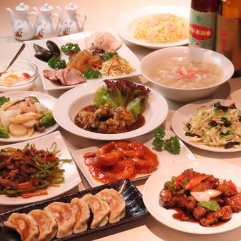 ★オープン記念★【お手軽に】チャーハン・餃子全8品 ⇒2200円!!＋1650円で2H飲放題!LO30分前