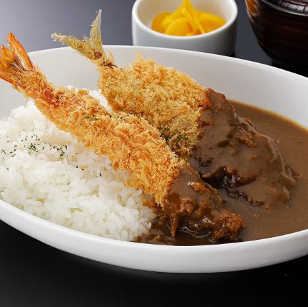 アジエビフライカレー