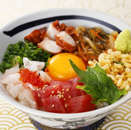 旨み源ちゃん丼 (白飯/お漬物/味噌汁)