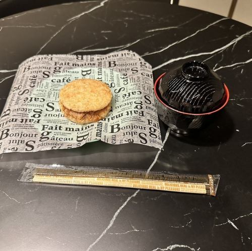 【〆にはこれ！】ライスバーガー