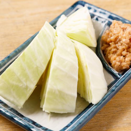 meat miso cabbage