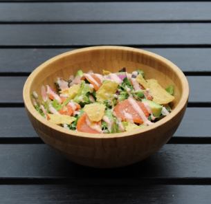 Mentaiko Salad with Avocado and Smoked Salmon