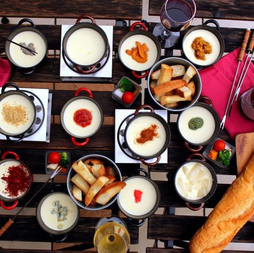 There is a wide variety of cheese fondue to choose from, so you won't get bored.