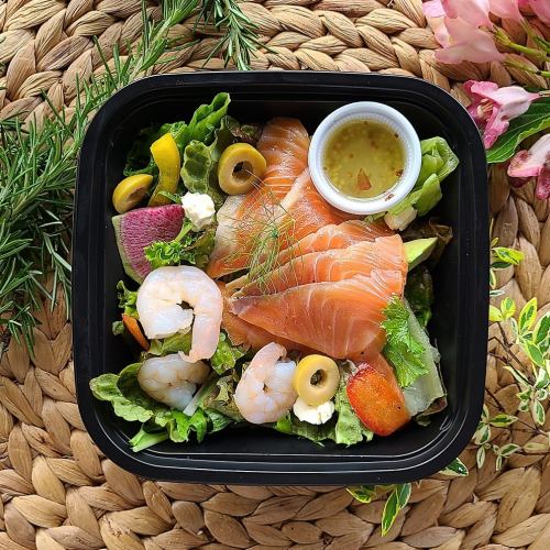 Salmon seafood salad