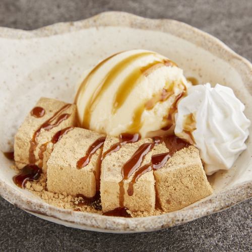 わらび餅&バニラアイス