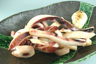Soft grilled squid