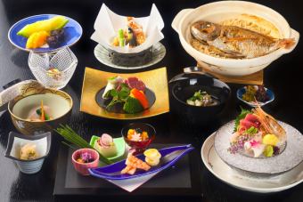 ランチ&ディナー【雅 会席】~名物鯛飯と国産牛フィレ 板長お勧め会席~