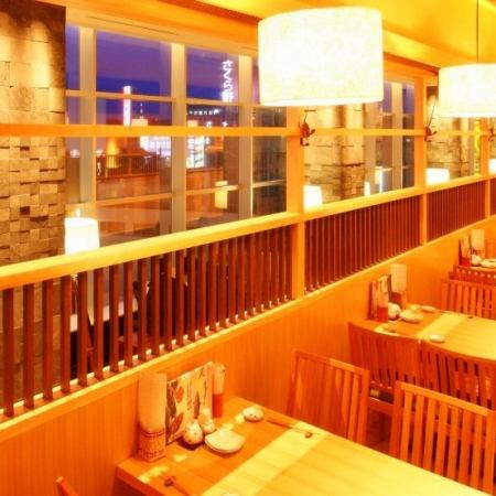 You can also enjoy the beautiful night view of Sendai from the table seats.Recommended for dates ☆