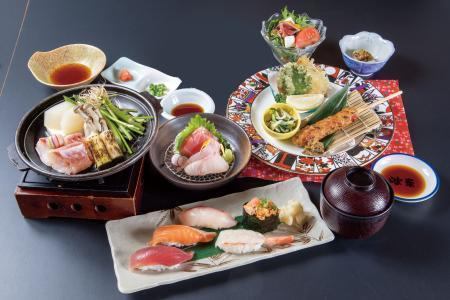 [Sushi & Japanese food banquet]