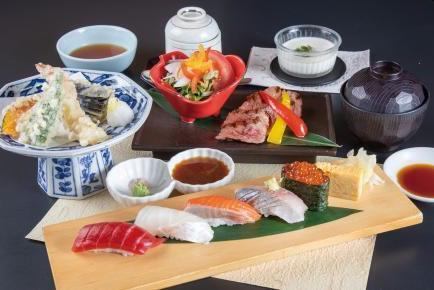 Sendai Beef Steak Sushi Set Meal