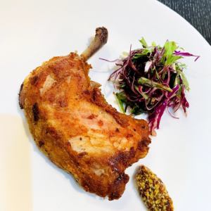 鶏もも肉のコンフィ