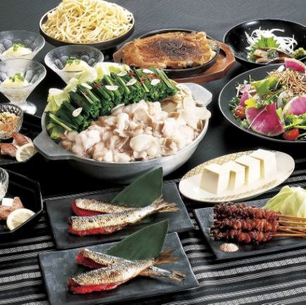 Comes with a nice souvenir of mentaiko! Hakata Motsunabe Course [Ginmi] 5,000 yen (tax included)