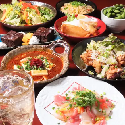 全8品【生ビール東北の地酒付き平日180分土曜日１２０分飲み放題】若者に人気『宴会コース』